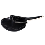 1kg Race Saddle Black Goat Leather Beige Piping Forward Cut