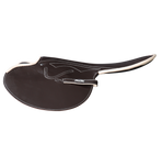600-700g Race Saddle Brown Goat Leather Beige Piping Forward Cut